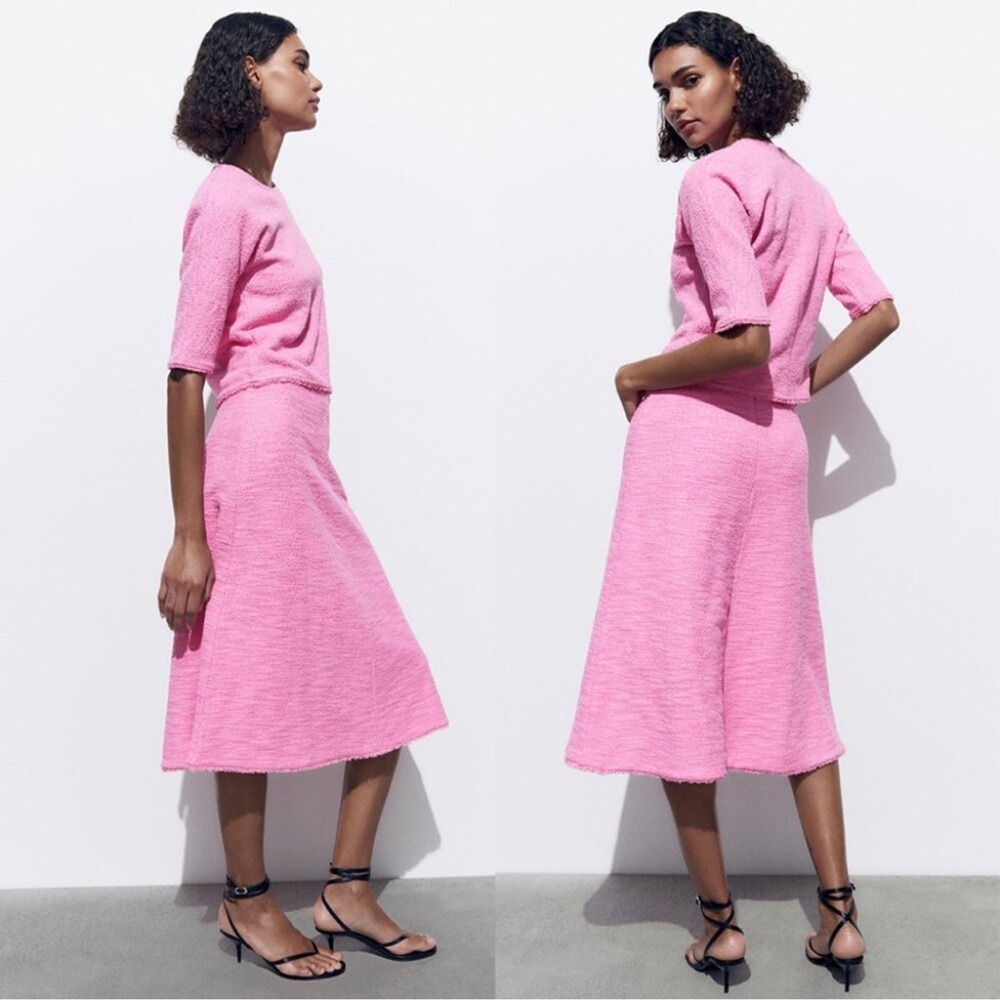Zara jacquard skirt💕